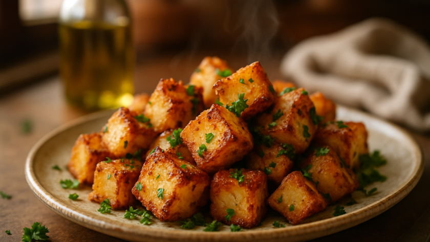 Crispy Garlic Parmesan Potatoes