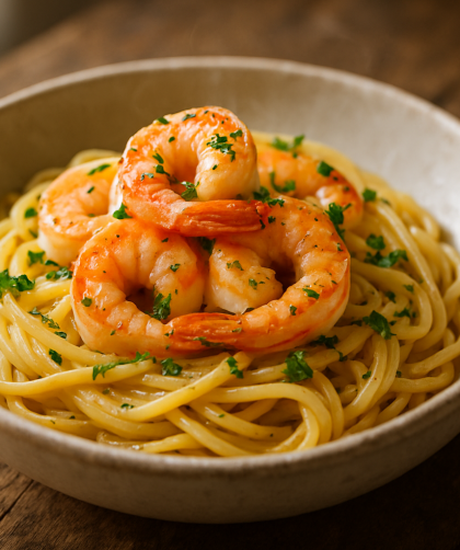 Garlic Butter Shrimp Pasta
