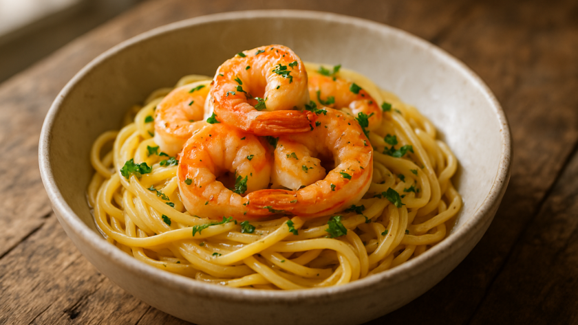 Garlic Butter Shrimp Pasta