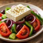 Greek Salad with Homemade Dressing