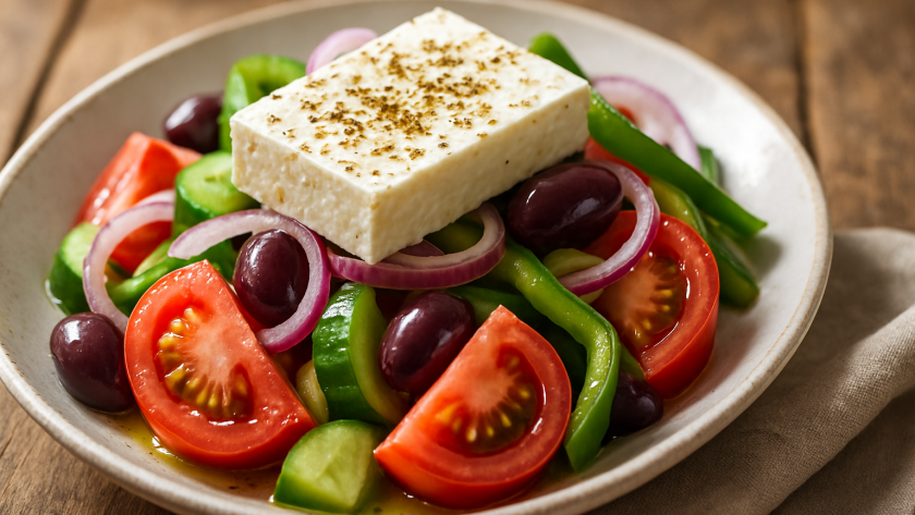 Greek Salad with Homemade Dressing