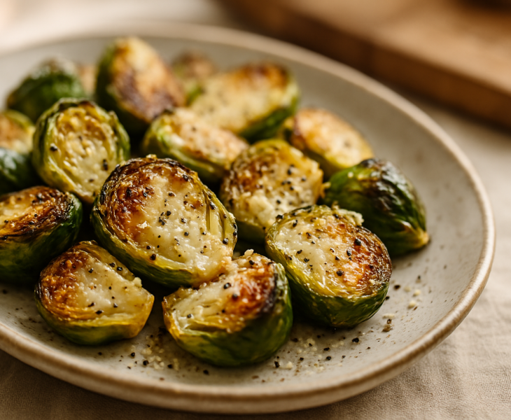 Roasted Brussels Sprouts with Parmesan